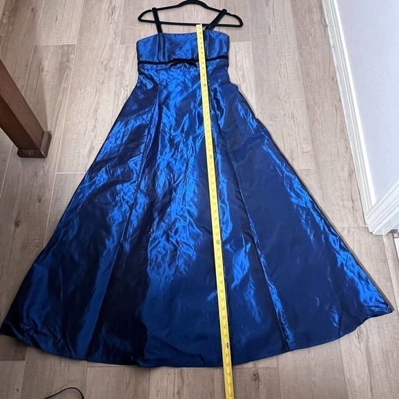 Vintage 80’s Jessica McClintock Gunne Sax Prom Gown Dress Blue Size 5 - Picture 13 of 14